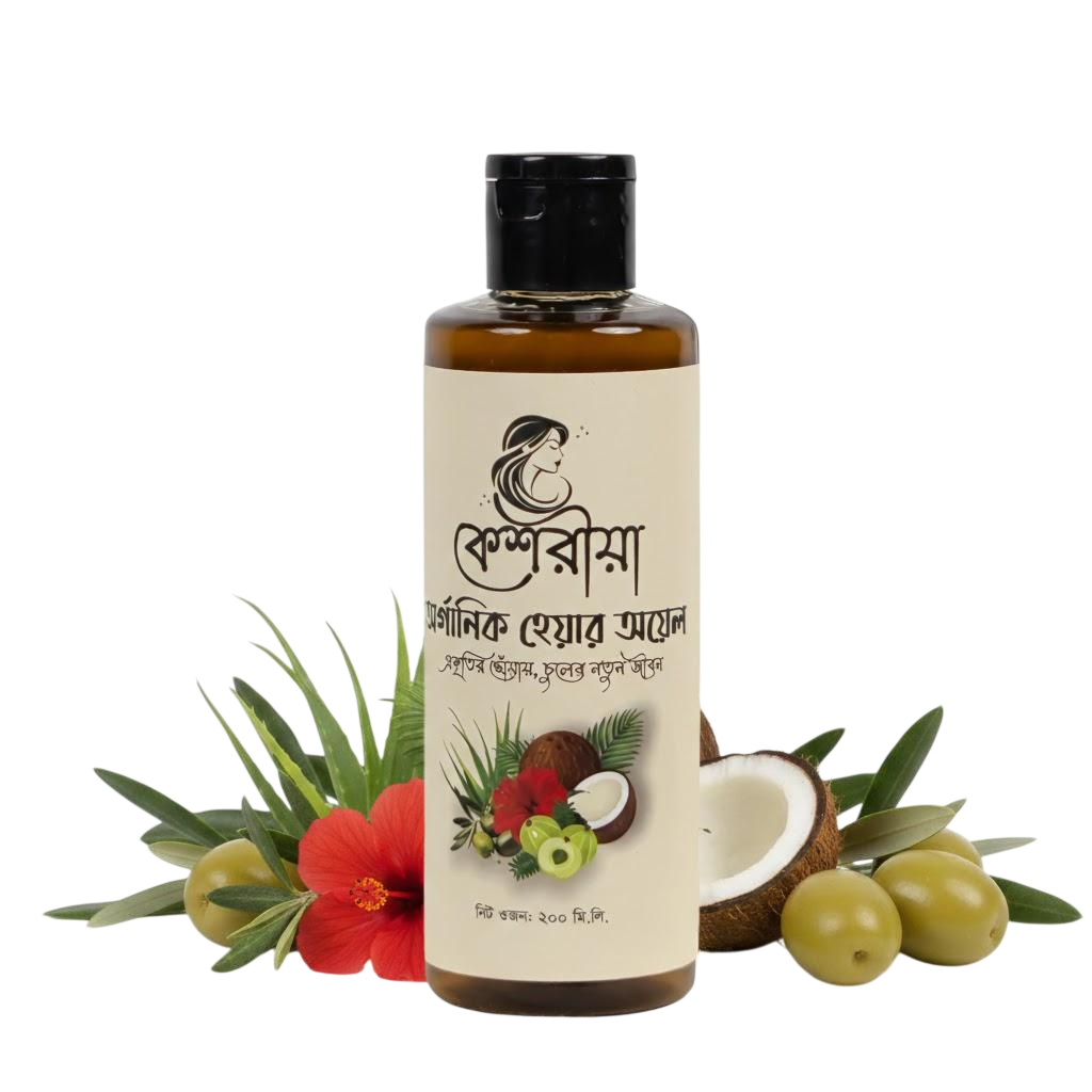 Organic Hair Oil Bottle